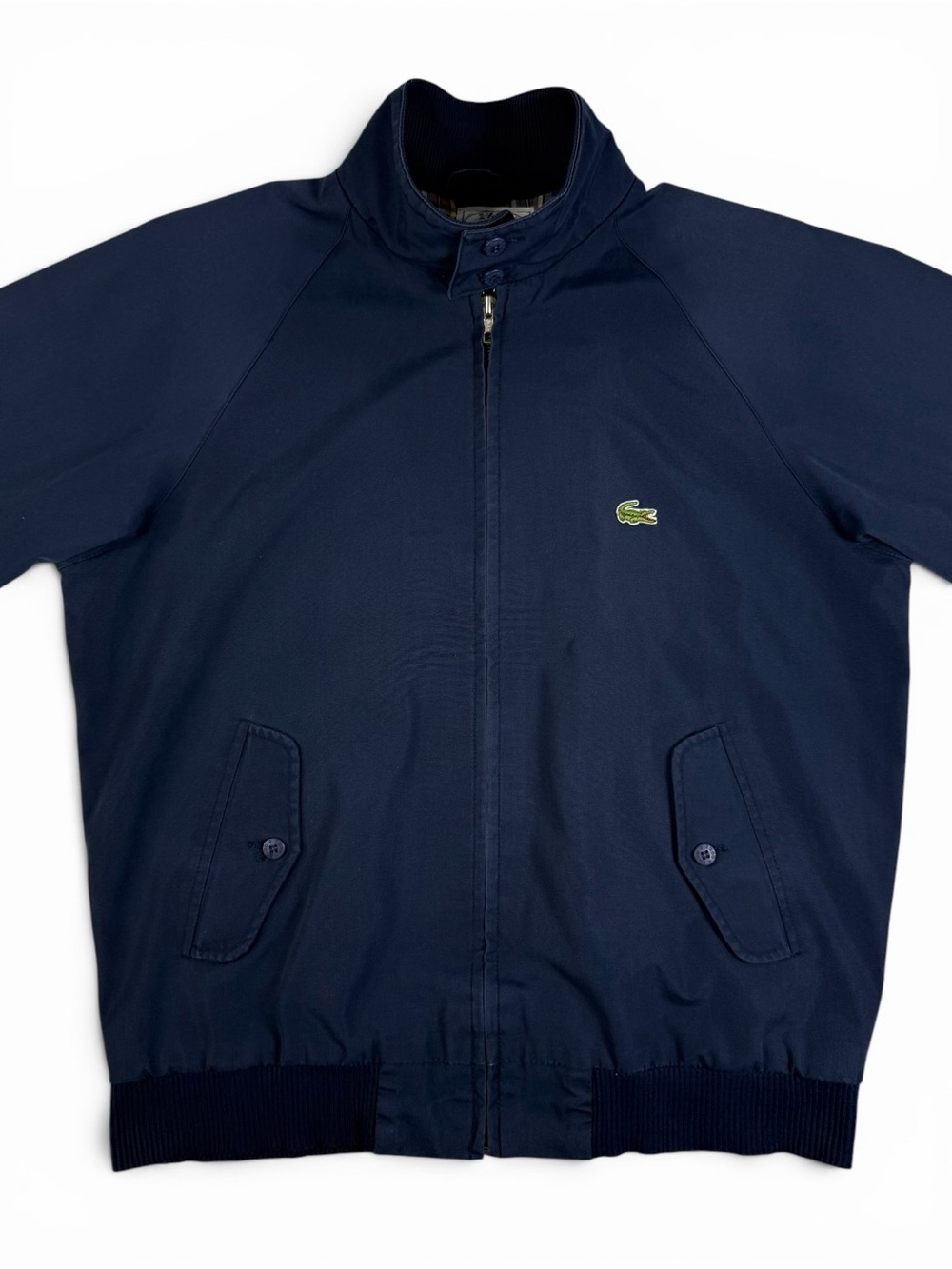 Vintage Izod Lacoste Navy Harrington Jacket M French Heritage